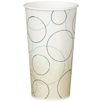 Graphic Packaging Paper Cold Cups, Champagne, 20 oz, 1000 ct