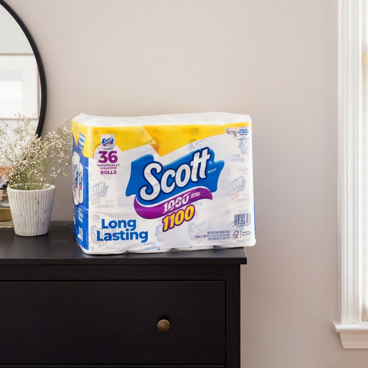 Scott Bath Tissue, 1-Ply, 1100 Sheets, 36 Rolls | Costco