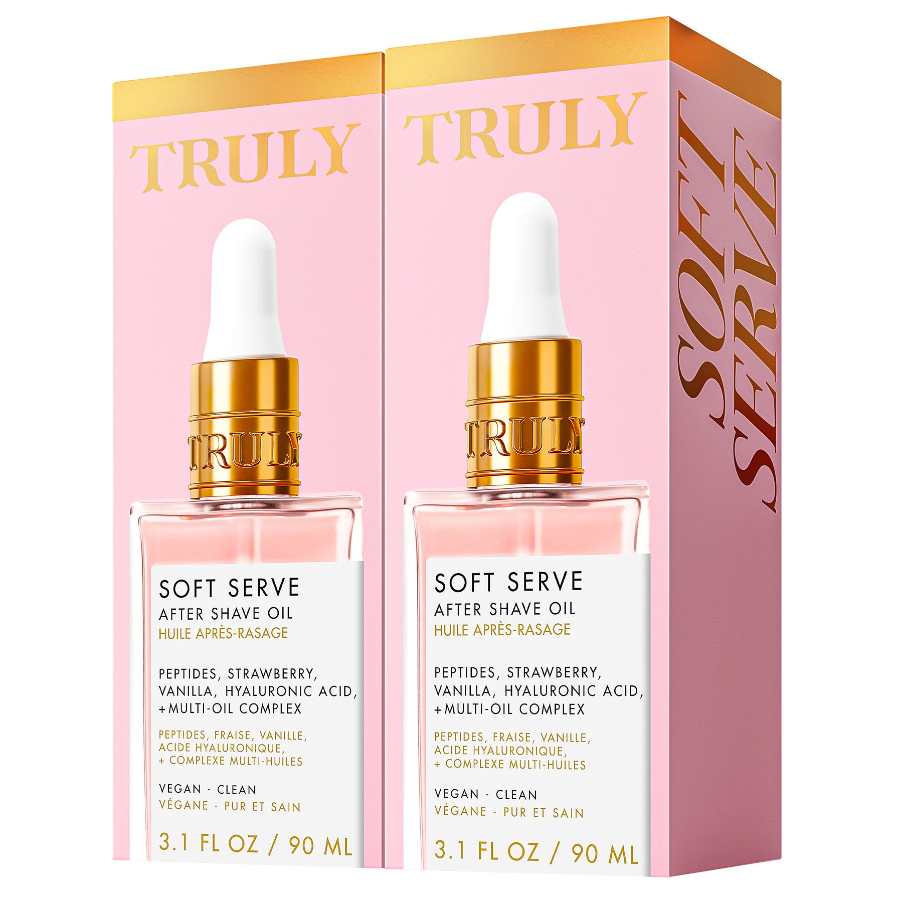 Truly Soft Serve After Shave Oil, 3.1 fl oz, 2-pack