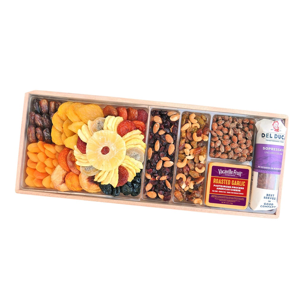 Vacaville Fruit Company, 60 oz. Dried Fruit & Nut Tray | Costco