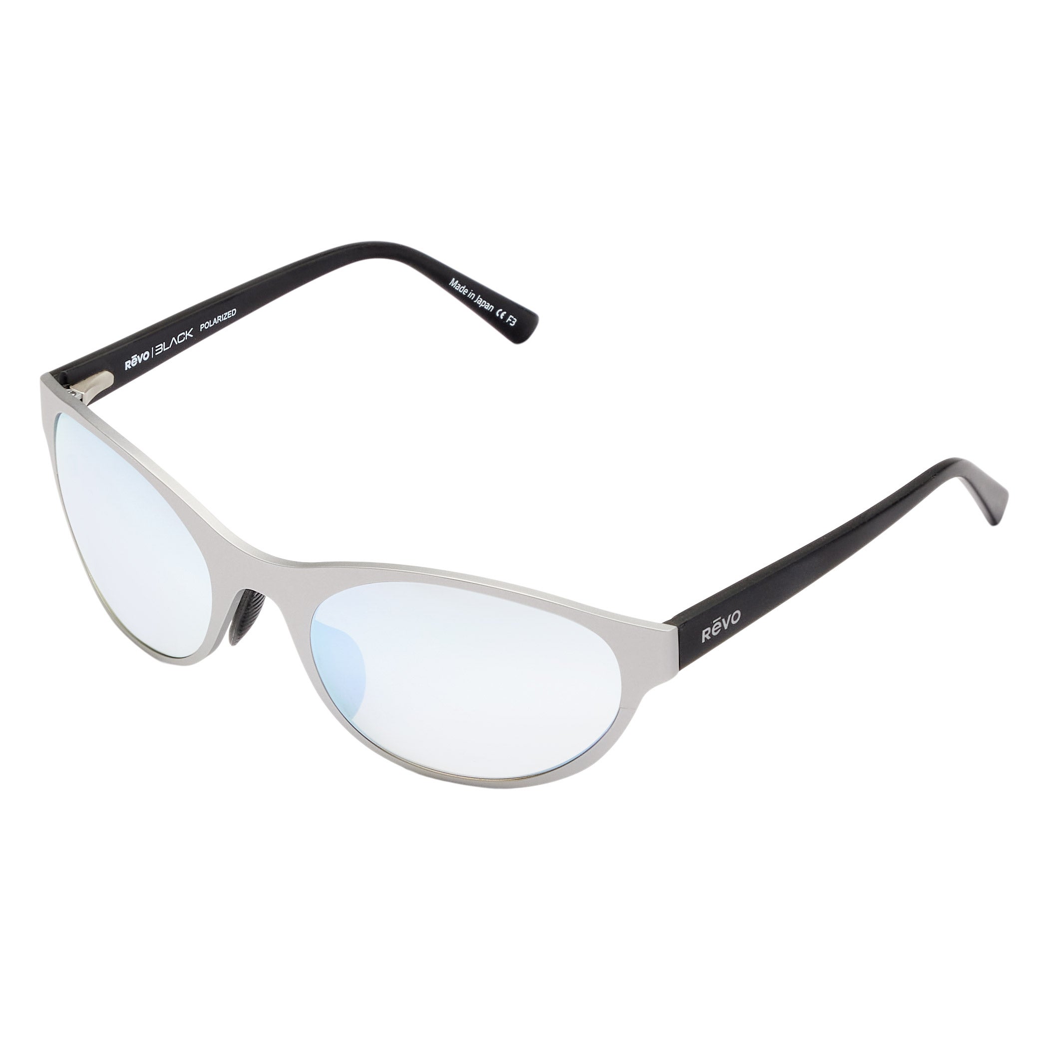 Revo Icon Oval Satin Chrome Blue Water Polarized Sunglasses | Costco