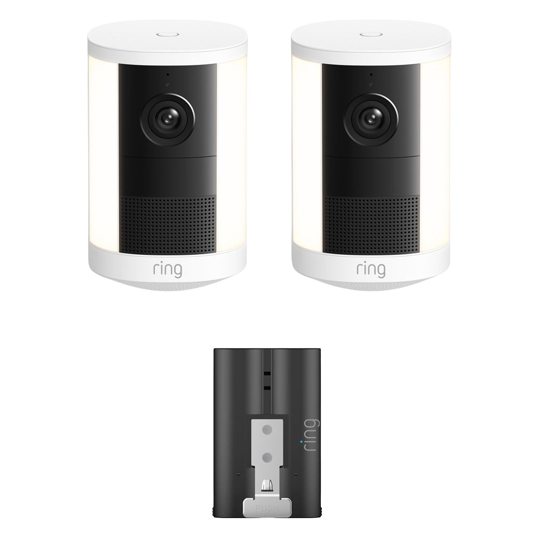 Ring Spotlight Cam (2nd Gen), Battery 2-pack plus Quick Release