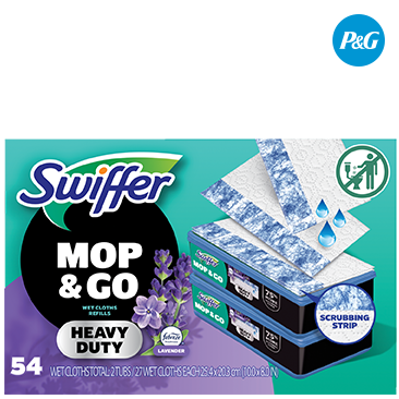 Swiffer Mop & Go Heavy Duty Wet Mopping Cloths
