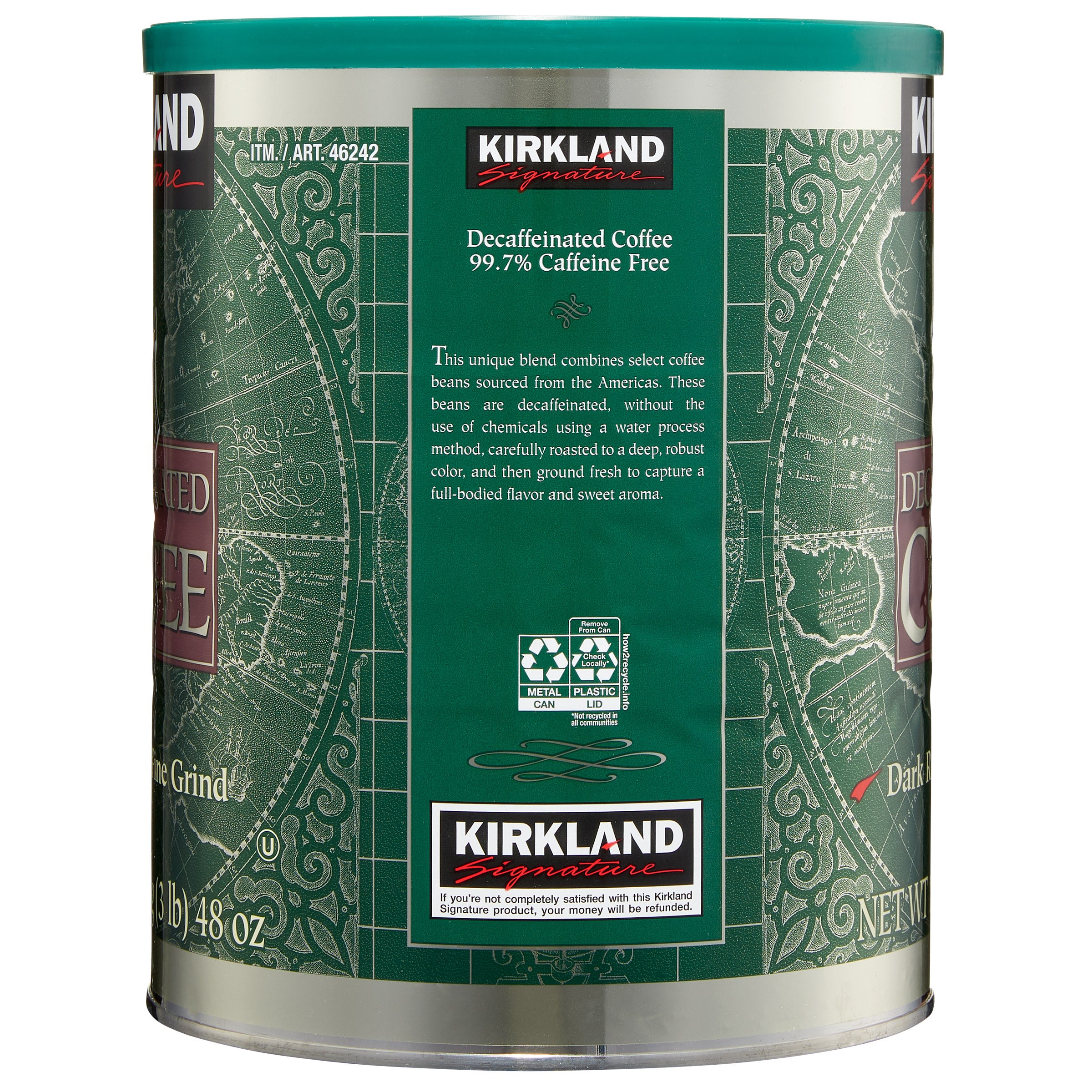 Kirkland Signature Decaffeinated Coffee, Dark Roast, 3 lbs | Costco