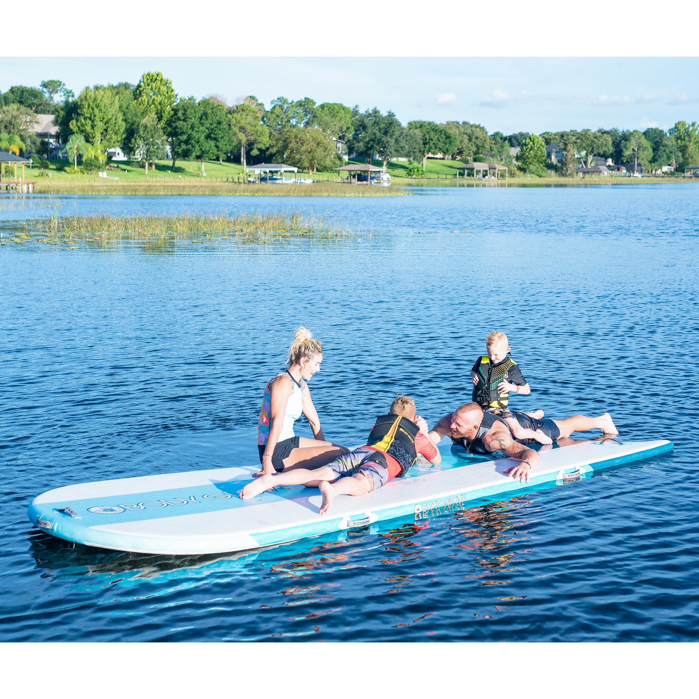 Body Glove Waterpark Inflatable Floating Dock | Costco