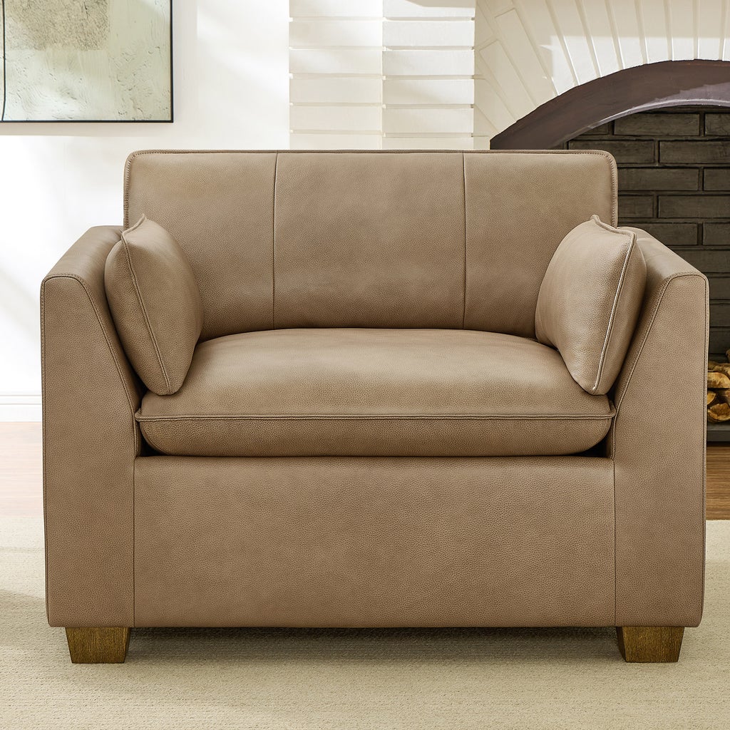 Henredon Solara Leather Oversized Accent Chair | Costco