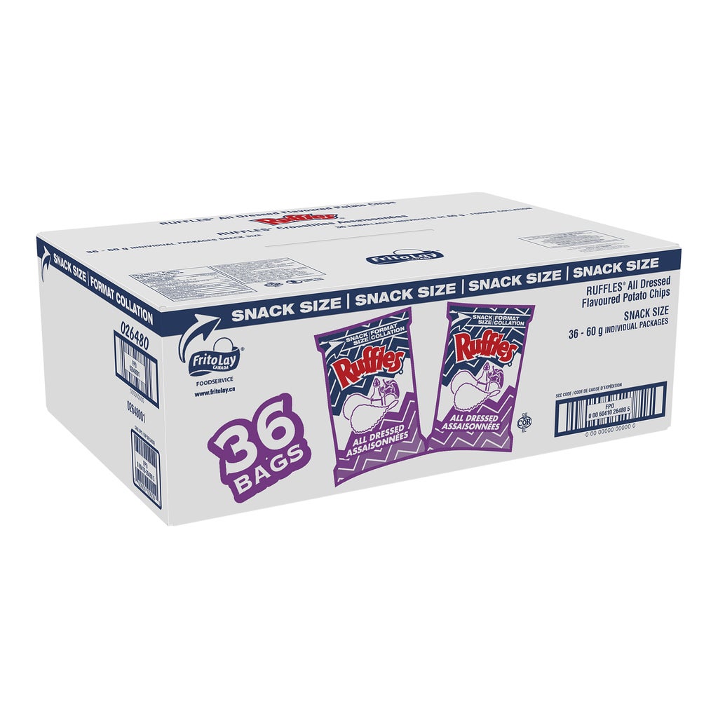 Costco Ruffles Ruffles All Dressed, 36 x 60 g | Costco