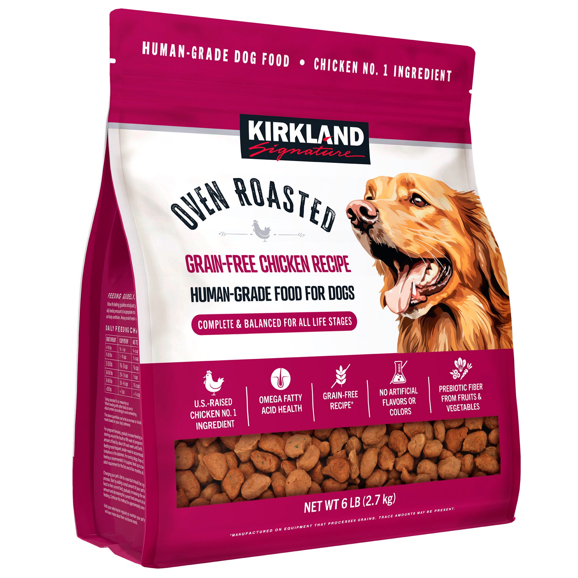 Kirkland Signature Oven Roasted Chicken Recipe Dog Food, 6 lbs