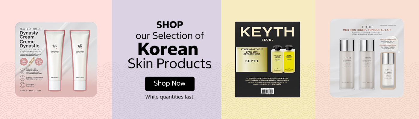 Shop our Selection of Korean Skin Products. Shop Now. While quantities last.