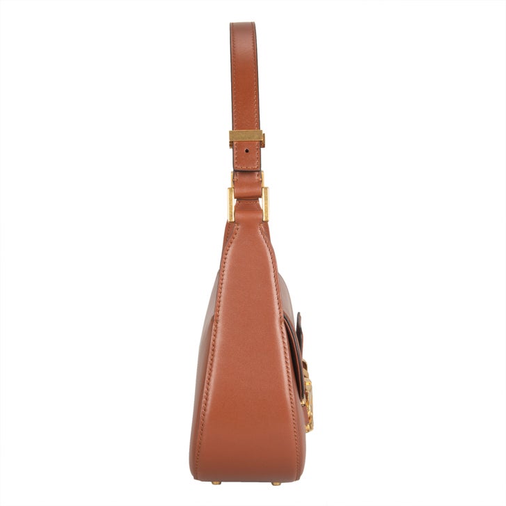 Valentino V Logo Chain Shoulder Bag, Brown | Costco