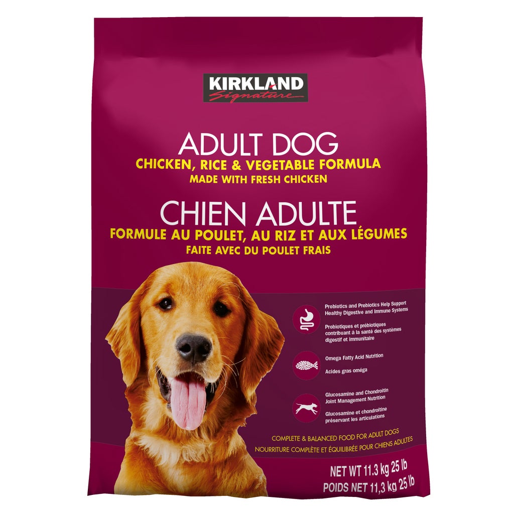 Kirkland Signature Chicken, Rice and Vegetables Adult Dog Food, 11.3 kg ...