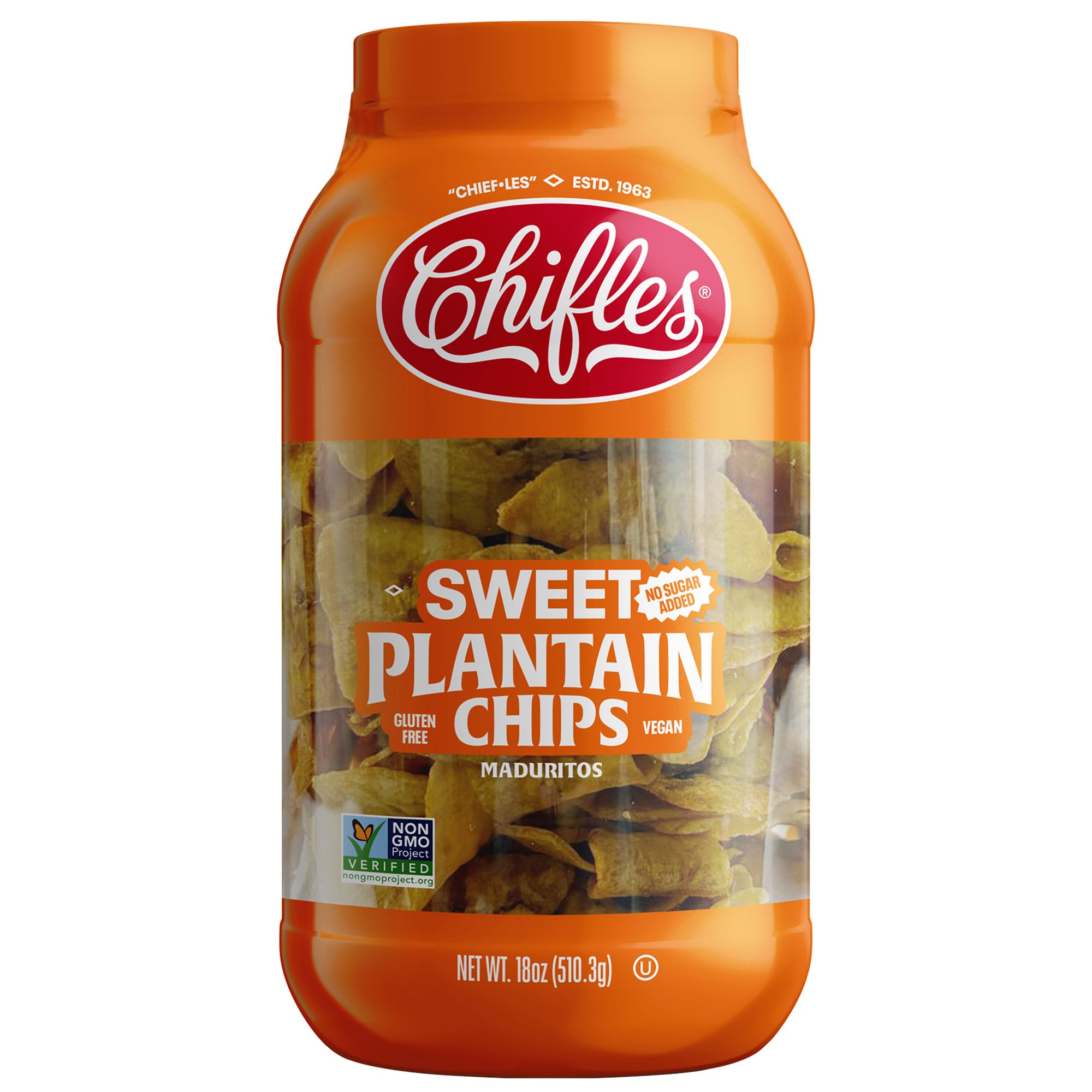 CHIFLES SWEET PLANTAIN CHIPS 18OZ (1.125LBS)