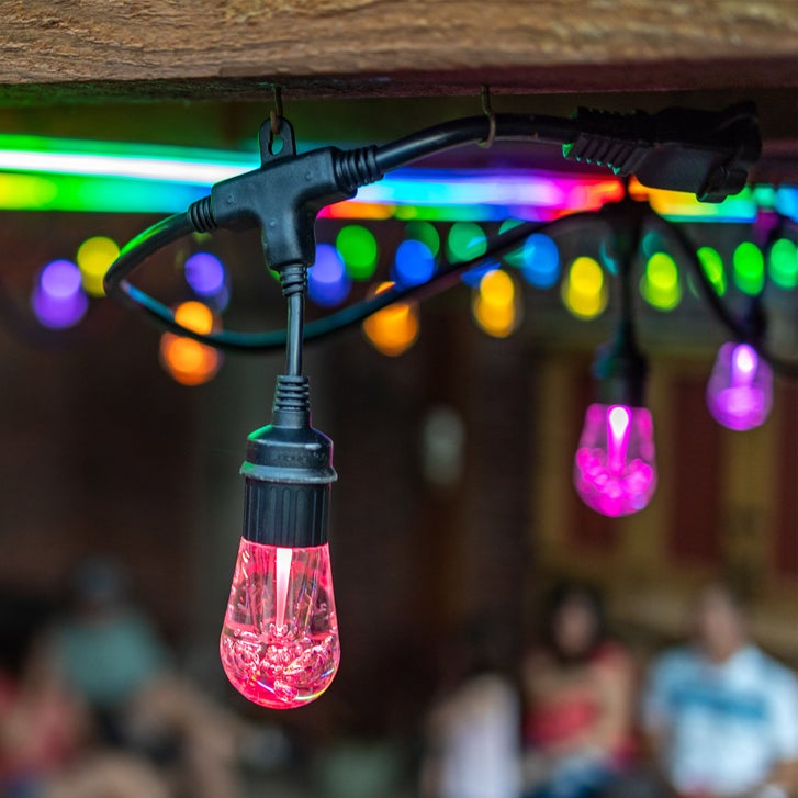 Enbrighten Vibe Wi-Fi Color Changing Vintage String Lights | Costco