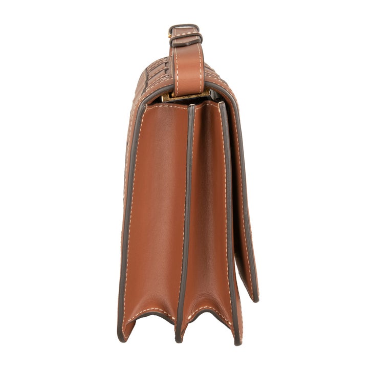 Burberry Small Leather Shoulder TB, Tan | Costco