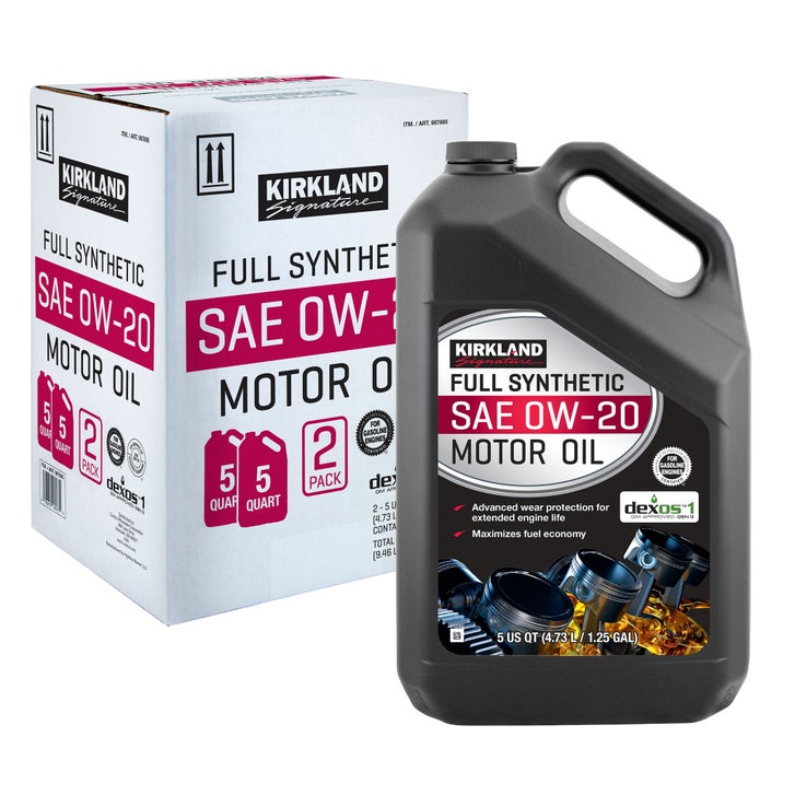 Kirkland Signature 5-Quart 0W20 & 5W20 Full Synthetic Motor Oil, 4