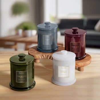 Bellevue Luxury 11 oz. Glass Candle, Set of 4 $25.99 free shipping Costco.com