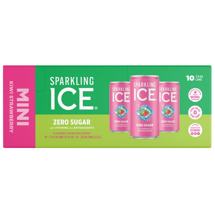 Sparkling ICE Sparkling Water Mini Cans, Kiwi Strawberry, 7.5 fl