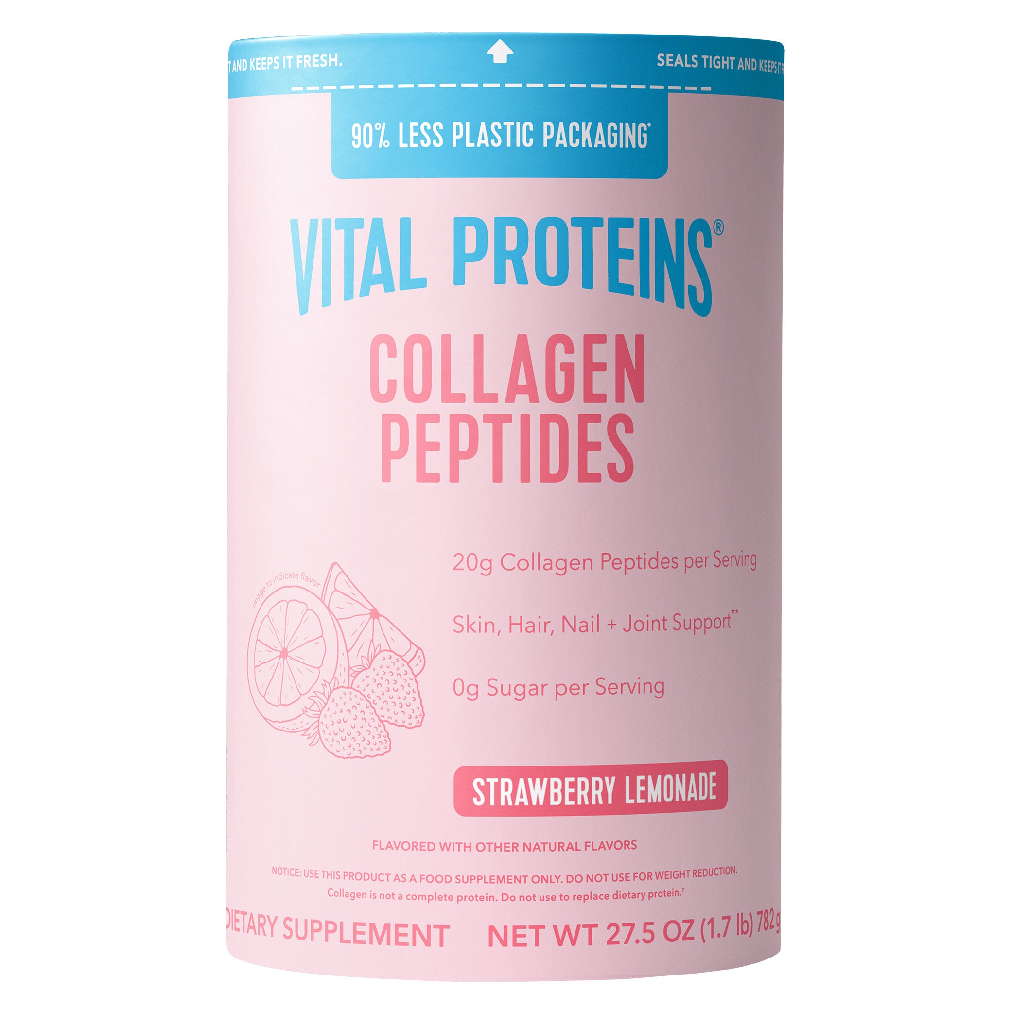 Vital Proteins Collagen Peptides, Strawberry Lemonade, 1.7 lbs