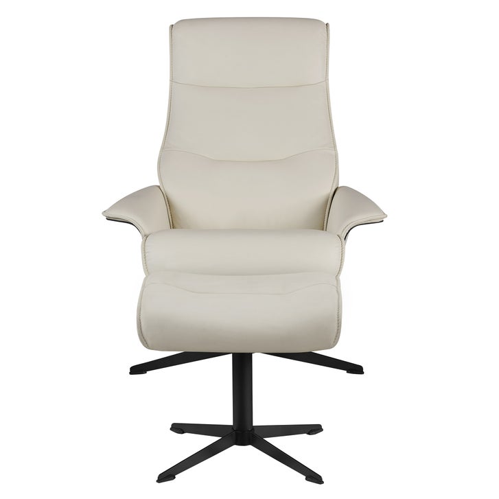 Thomasville Leather Swivel Recliner with Ottoman | Costco