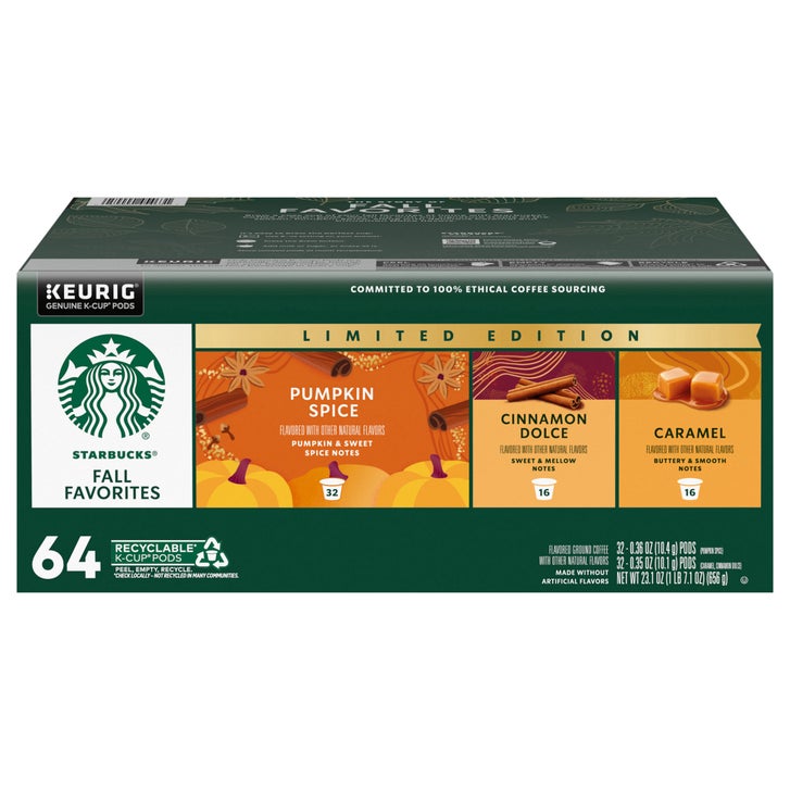 Starbucks Fall Favorites Variety Pack 64-count KCup | Costco
