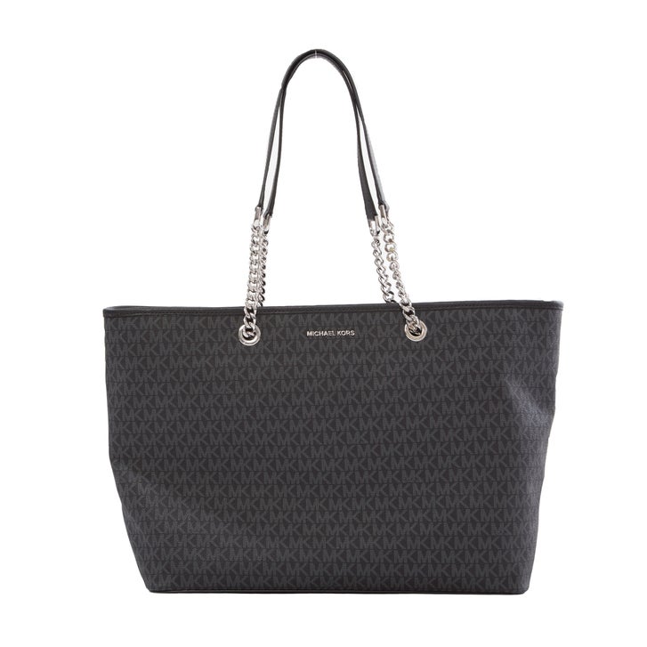 jet set travel large tote bag Michael Kors Saffiano Leather East West  this Jet Set shoulder bag is made from Signature logo Michael Michael Kors Jet Set