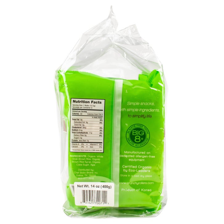 Bamboo Lane Organic Crunchy Rice Rollers, Original Brown Rice, 3.5 oz ...