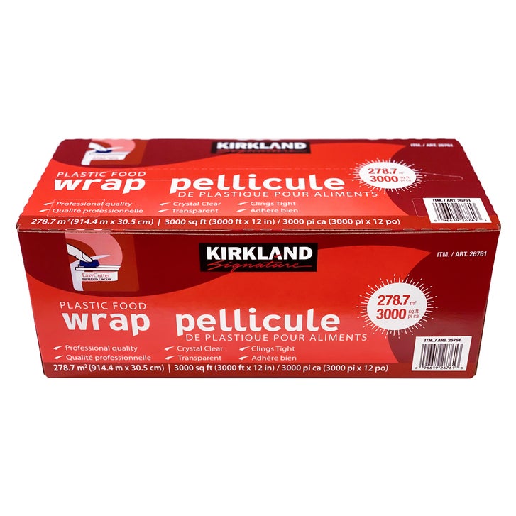 seoi4869　904545 Kirkland Signature Plastic Food Wrap, 12 in x 3,000 ft | Costco
