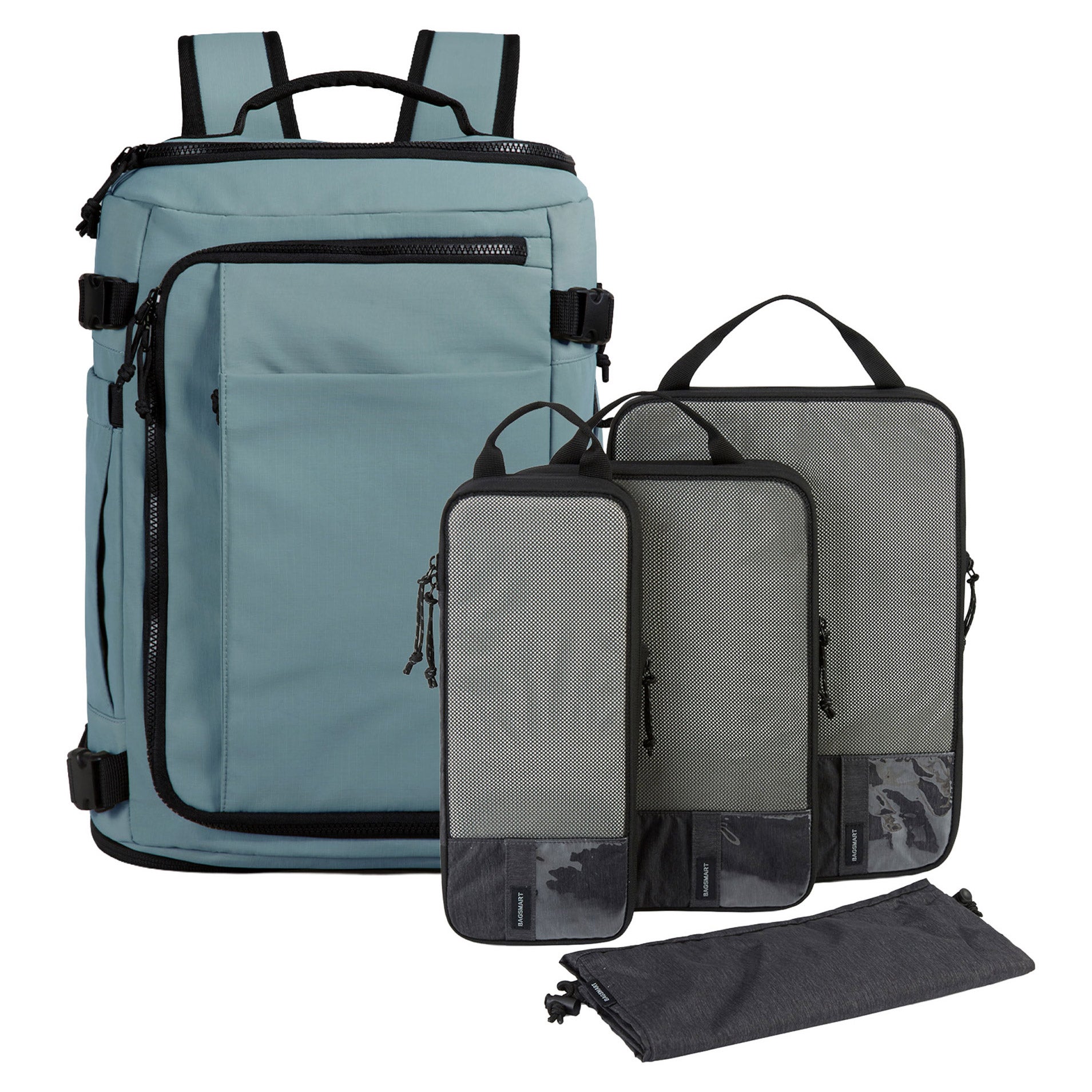 Bagsmart 38L Blast Backpack with 4-piece Compression Packing Cubes