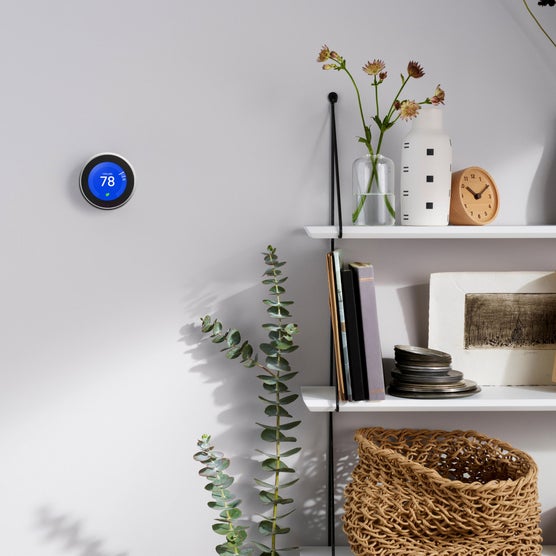 Google Nest Learning Thermostat (3rd gen), Stainless Steel | Costco