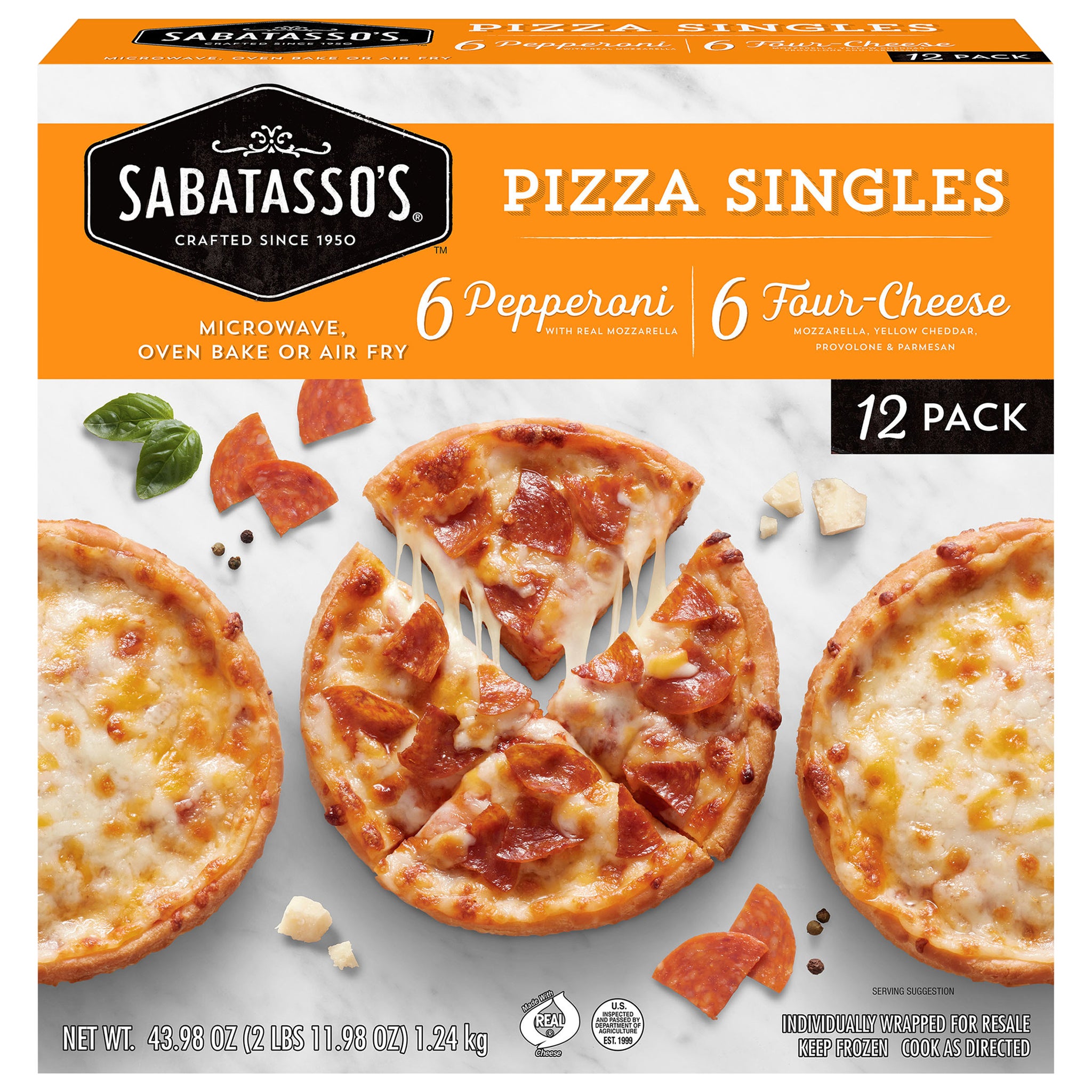 Sabatasso's Thin Crust Pizza Singles, Variety, 12 ct | Costco