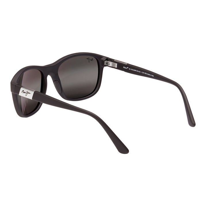 Maui Jim Wakea 745-02MR Matte Black Rubber Polarized Sunglasses