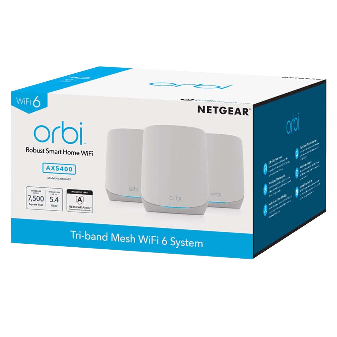 新品未開封　ネットギア Orbi WiFi6 AX5400 2台セット NETGEAR - Orbi AX5400 Wi-Fi 6 Mesh System | Costco