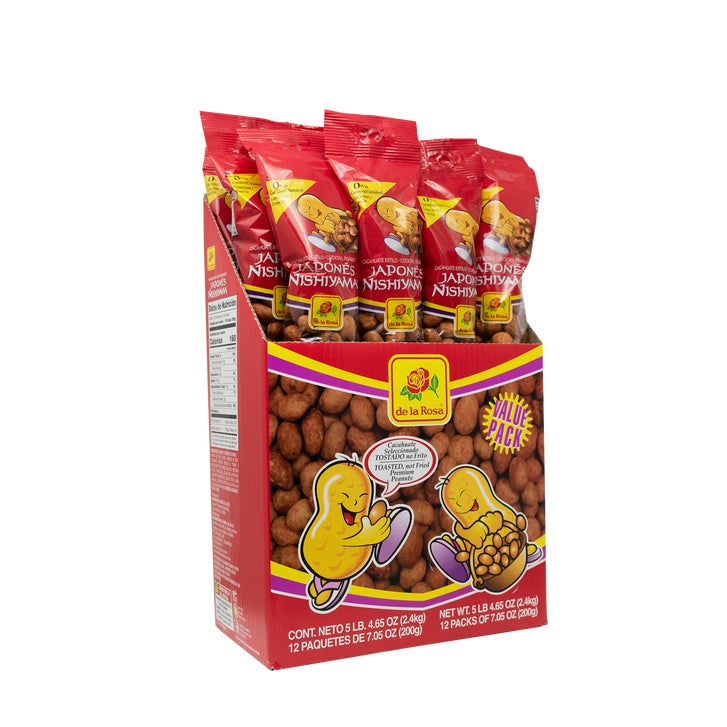 ピンクポンポン 専用 PEANUTS De La Rosa Nishiyama Japanese Cocktail Peanuts, 7.05 oz, 12 ct