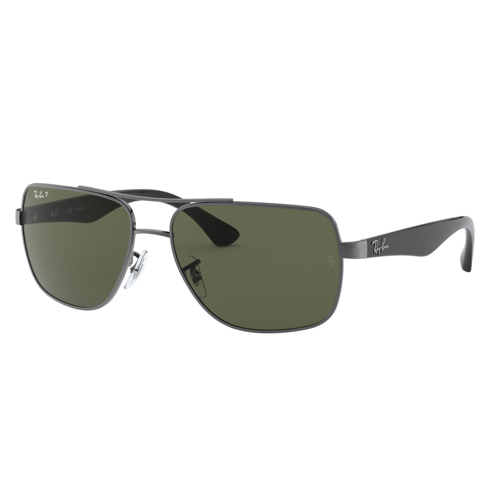 Rayban RB3483 Gunmetal Green Polarized Sunglasses | Costco