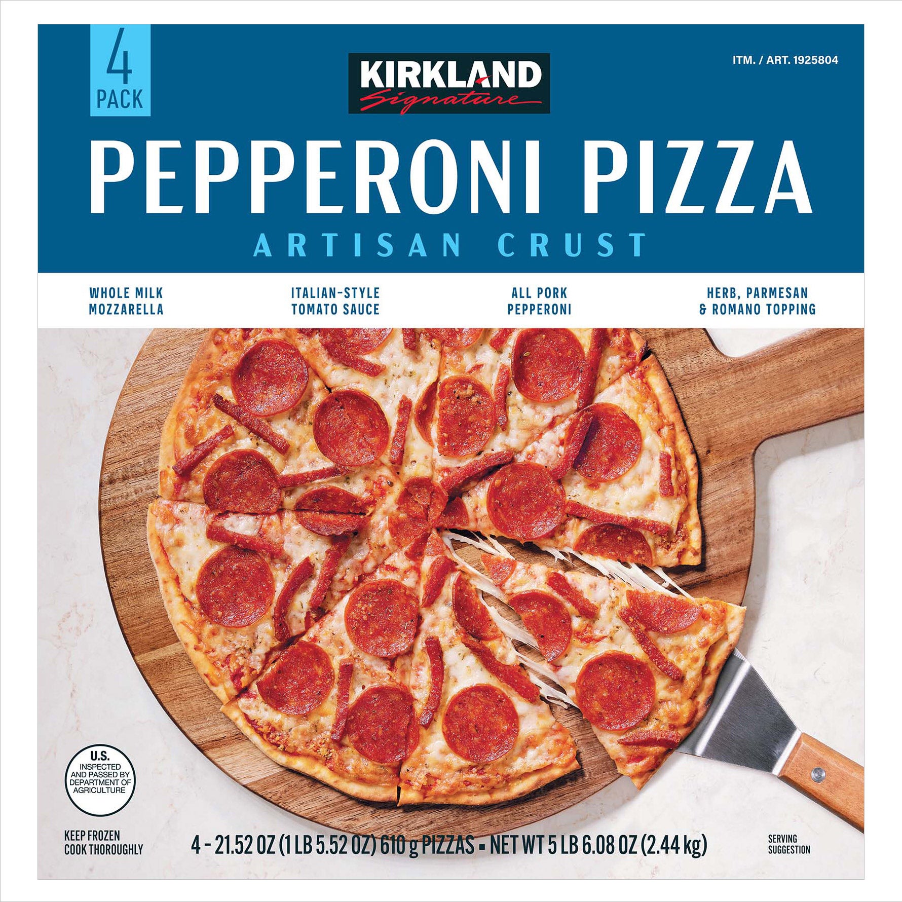 Kirkland Signature Artisan Crust Pepperoni Pizza