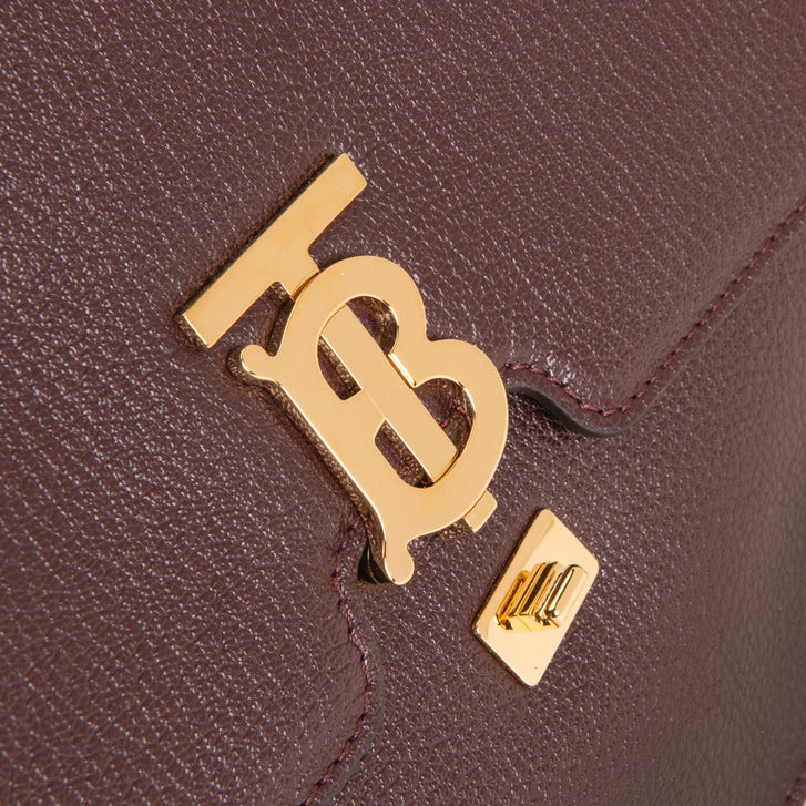 専用！！Burberrys 高級イタリア生地 ヴィンテージ ローズ＆ペイズリ Burberry Med Alice Shoulder Bag, Claret (Burgundy) | Costco
