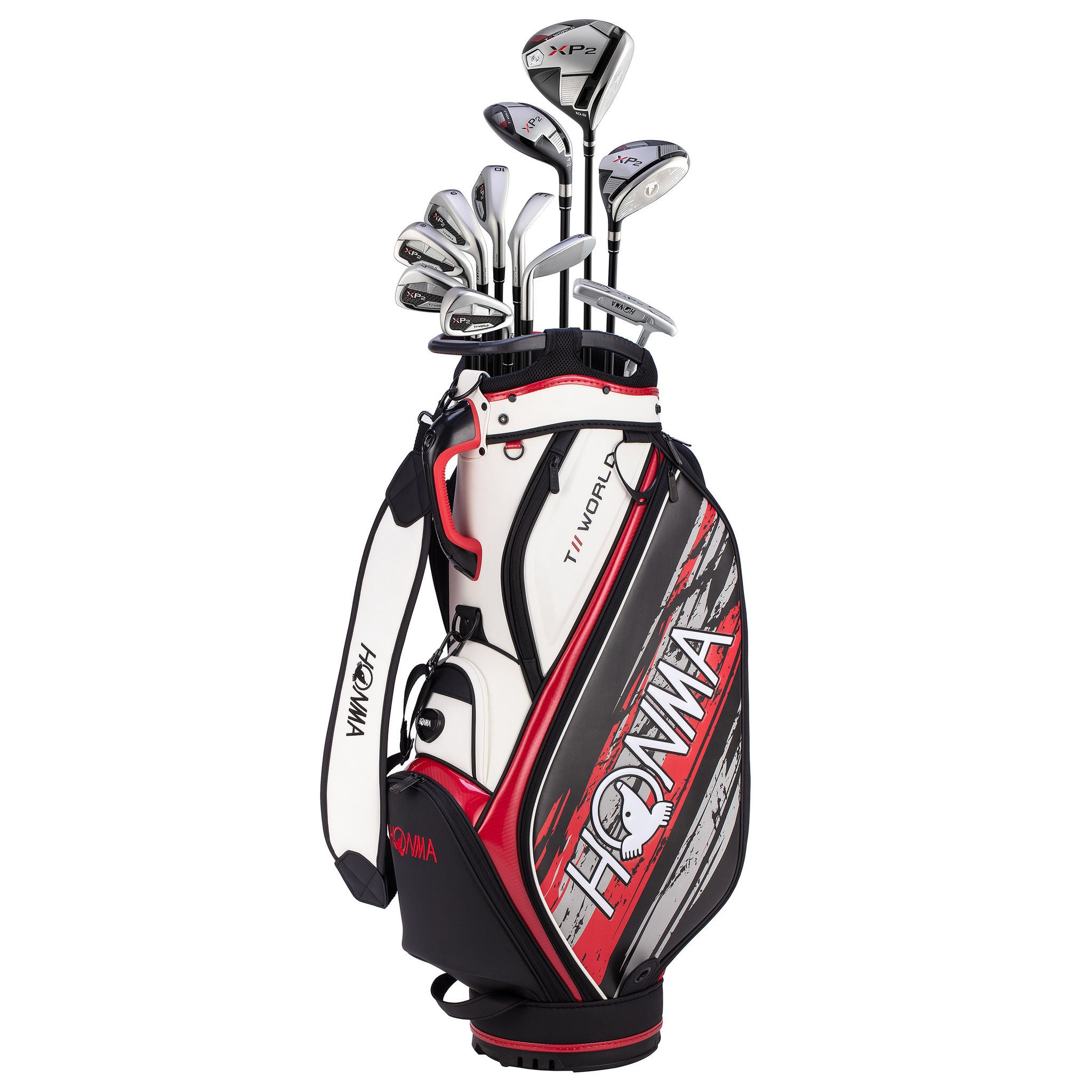 HONMA T//WORLD XP-2 Men's Stiff Flex 11-piece Golf Club Set, Right