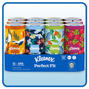 Kleenex On the Go Perfect Fit Facial Tissue, 2-Ply