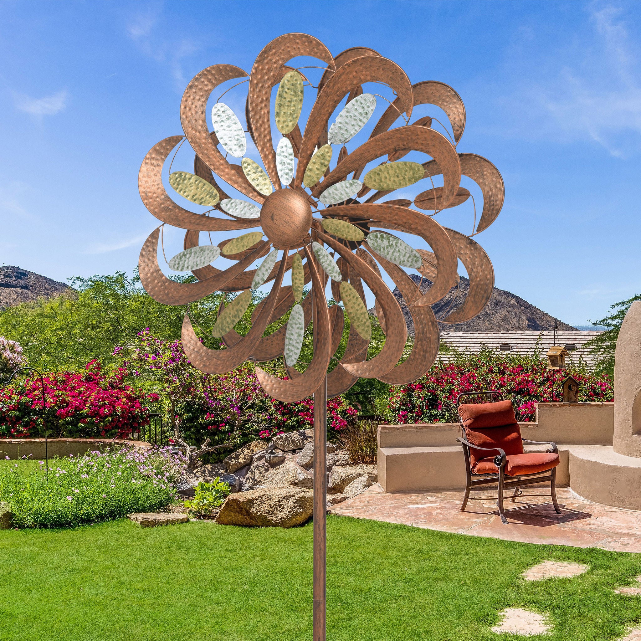 Tri-metallic Wind Spinner | Costco