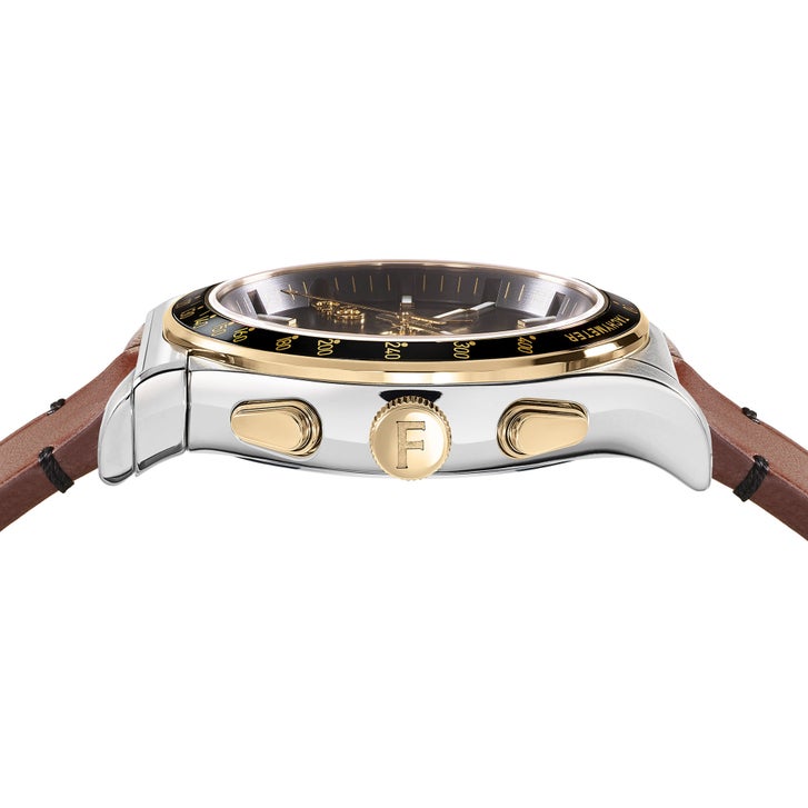 cococafeページ！美品！Salvatore Ferragamo Ferragamo 1927 Chrono Black Dial Men's Watch | Costco
