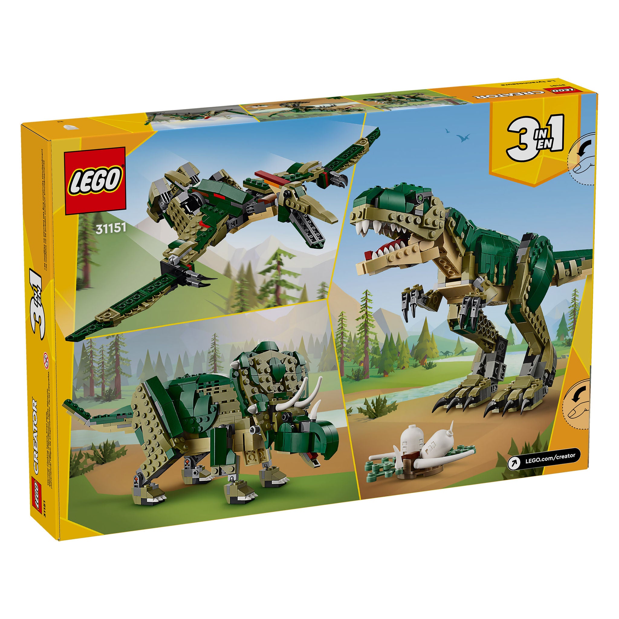 LEGO Creator 3 in 1 T. rex Dinosaur Toy 31151 | Costco
