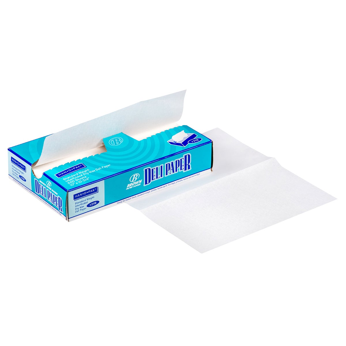 HAN-D-PAK 10"X10.75" DELI PAPER WHITE 500 CT