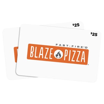 Blaze Pizza Two Restaurant $25 eGift Cards ($50 Value)