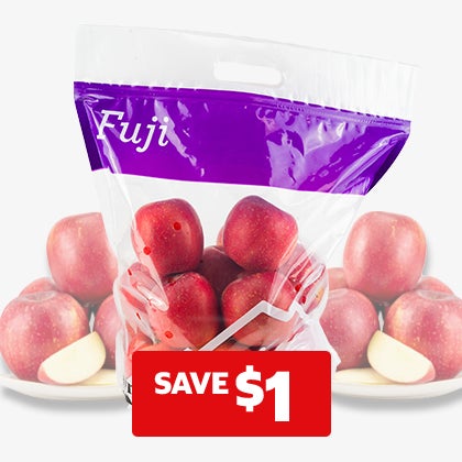 SAVE $1 on Fuji Apples, 5 lbs