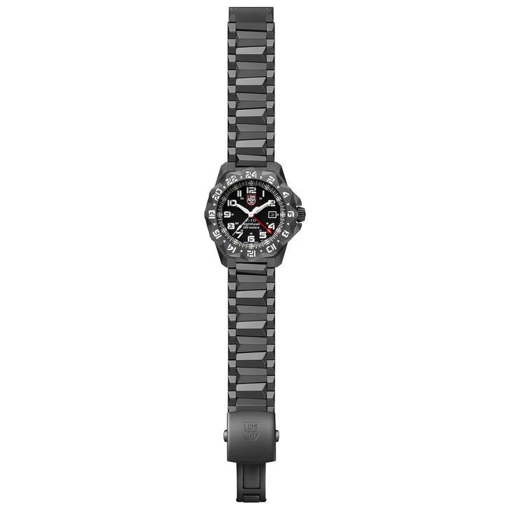 Luminox Nighthawk Black Stainless Steel Men's Quartz Watch, 44mm