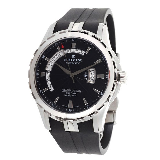 Edox Grand Ocean Black Dial Stainless Steel Automatic Men's Watch Edox Grand Ocean Black Dial Stainless Steel Automatic Men's Watch