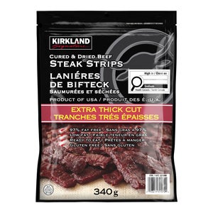 Kirkland Signature Extra Thick Steak Strips 340 g