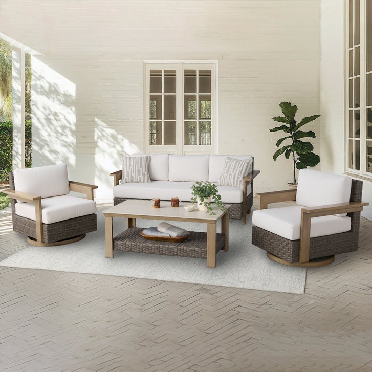 agio international patio furniture costco patio umbrella Trenton Woven Lounge Chair 3 NEW outdoor furniture sets