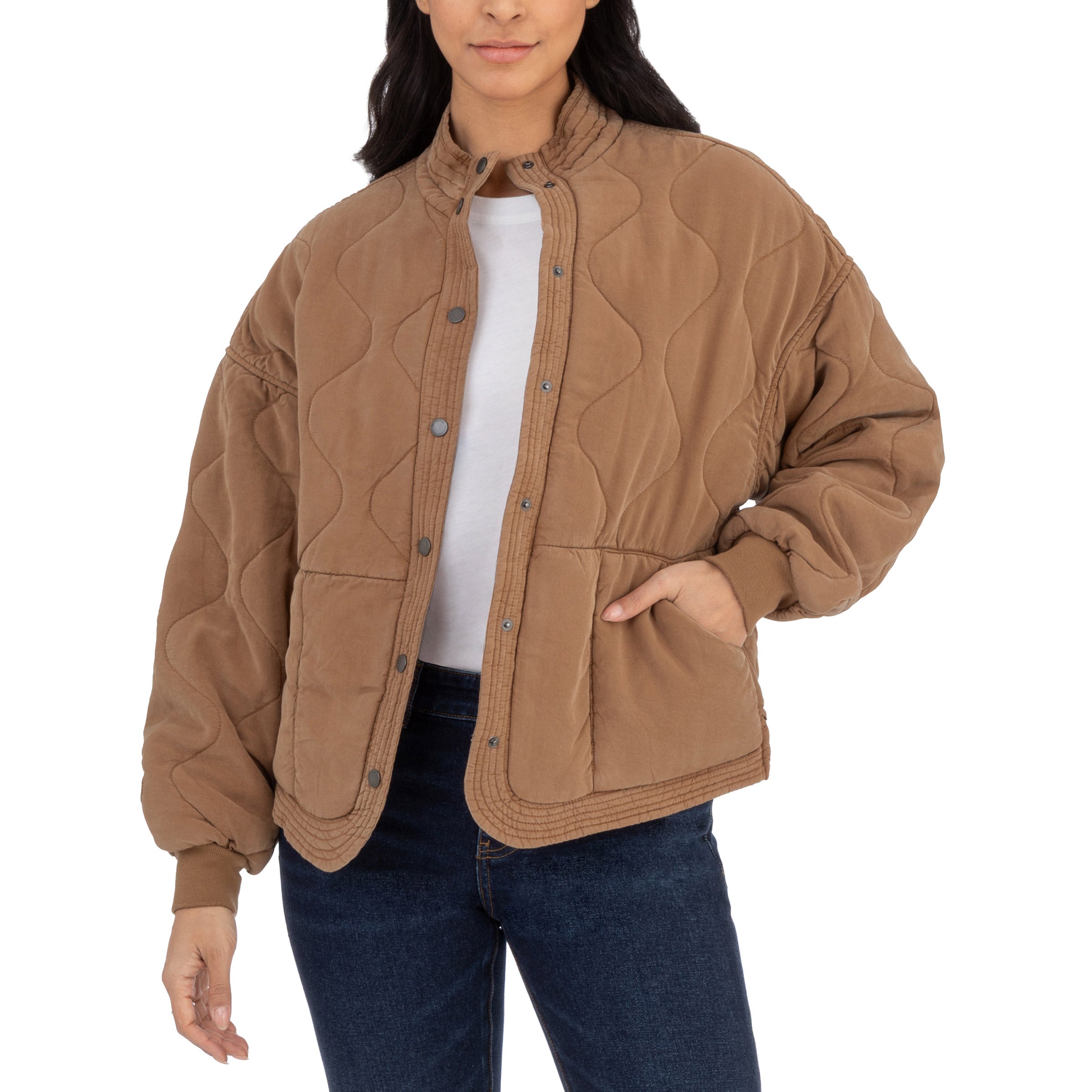 BlankNYC Women's Quilted Snap Jacket | Costco