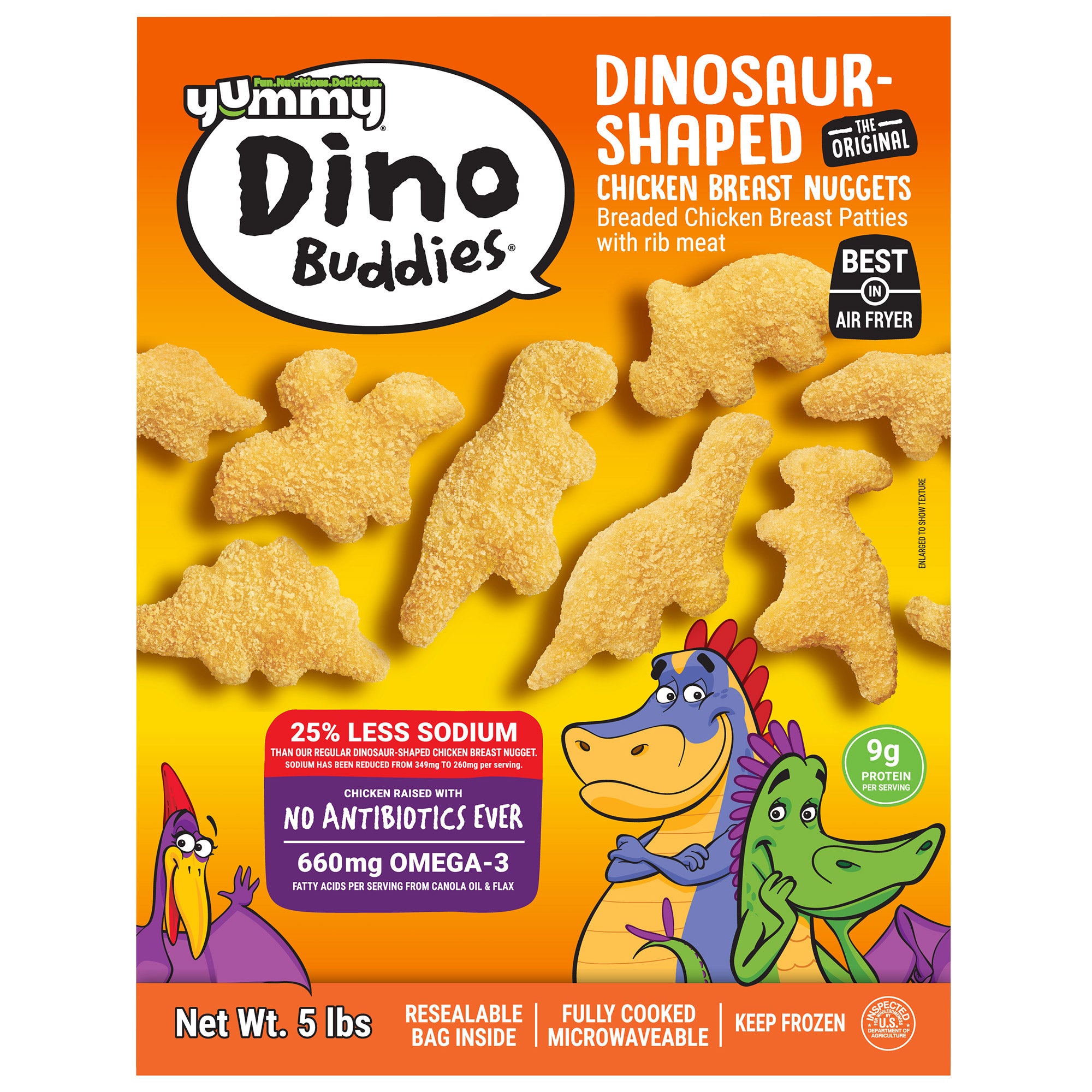 Dino Buddies Dinosaur-Shaped Chicken Breast Nuggets